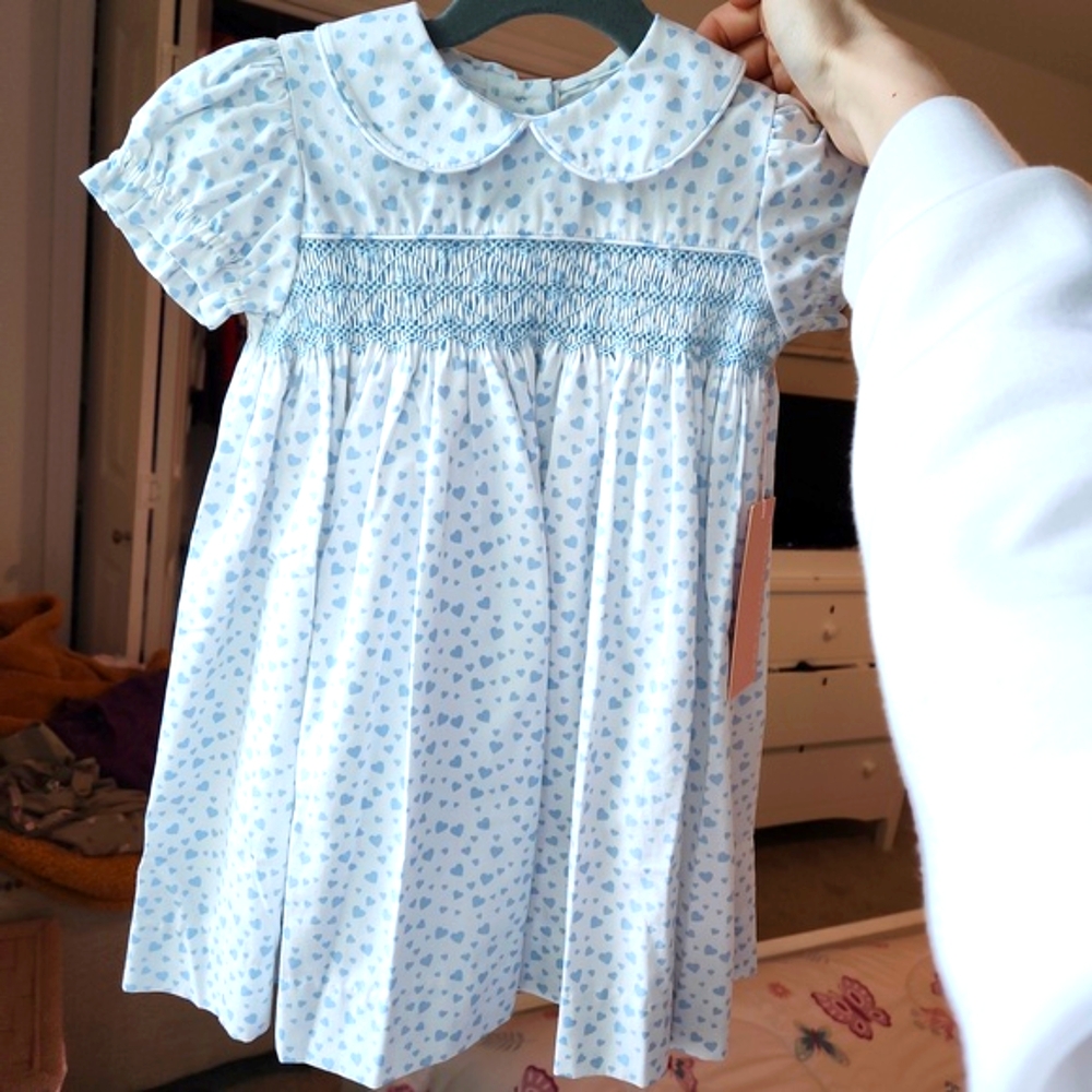 NWT Blue Floral Kids Dress